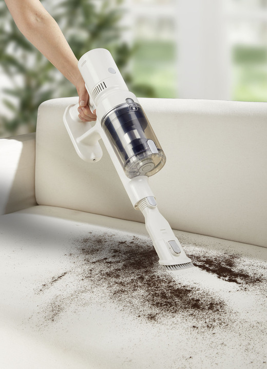 Mit Akku - Aqua Laser Akku-Handstaubsauger, in Farbe WEISS-GRAU Ansicht 2