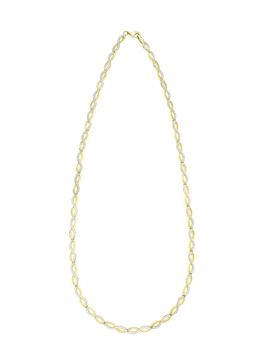 Halsketten - Wundervolle Halskette mit synth. Zirkonia, in Farbe  Ansicht 2