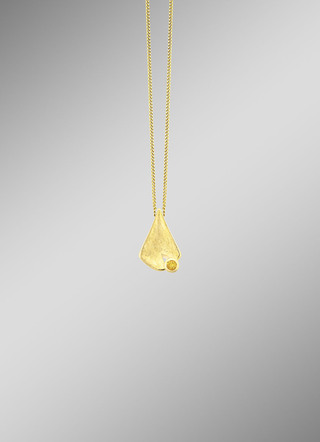 Interessanter Anhänger mit echt Citrin