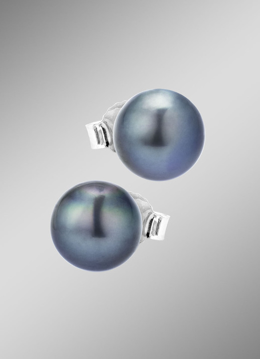 Ohrschmuck - Elegante Ohrstecker mit Tahiti-Zuchtperlen, in Farbe  Ansicht 1