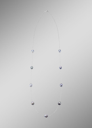 Halskette mit Tahiti-Zuchtperlen in Barockform