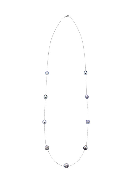 Halsketten - Halskette mit Tahiti-Zuchtperlen in Barockform, in Farbe  Ansicht 2