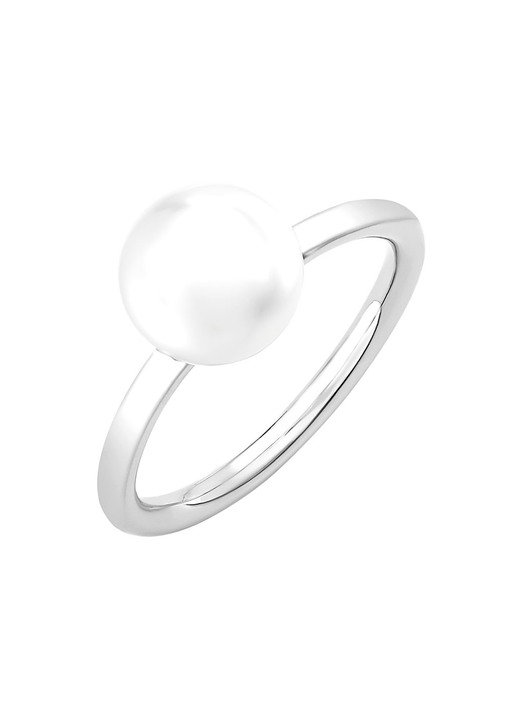 Ringe - Klassischer Damenring mit Süßwasser-Zuchtperle, in Größe 160 bis 220, in Farbe  Ansicht 2