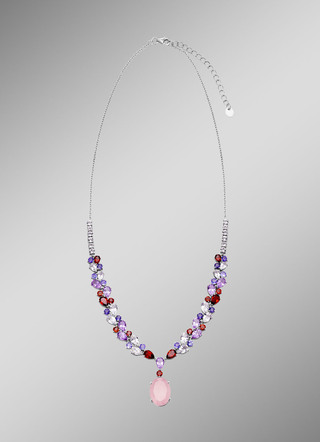 Zauberhafte Halskette mit echten Edelsteinen