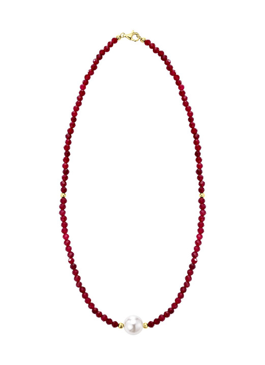 Halsketten - Halskette mit  Muschelkernperle, in Farbe  Ansicht 2