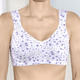 Laurina - Laurina BH mit hohem Baumwollanteil, in Größe 080 bis 110, in Cup D, in Farbe WEISS-LILA – Farbe WEISS-LILA – Ansicht 1