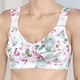 Soft-BH - Laurina BH mit buntem Floraldessin, in Größe 080 bis 110, in Cup B, in Farbe WEISS-GRÜN-BUNT – Farbe WEISS-GRÜN-BUNT – Ansicht 1
