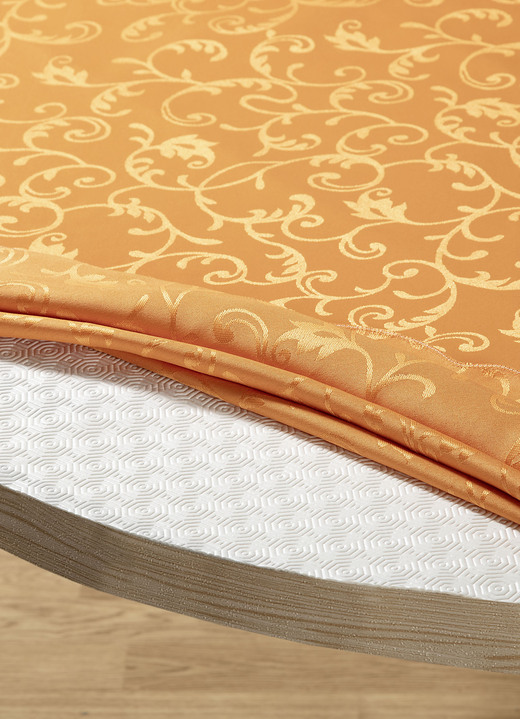 Tischdecken - Rutschfester Tischschoner, in Größe 105 (Ø 105 cm) bis 180 (130/180 cm), in Farbe  Ansicht 5