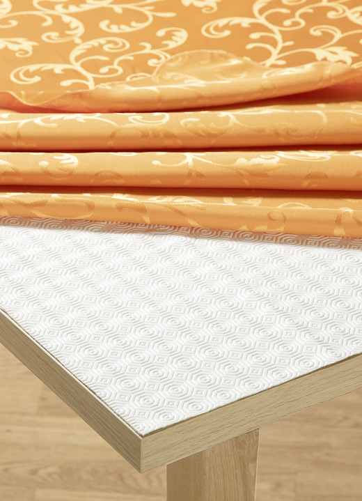 Tischdecken - Rutschfester Tischschoner, in Größe 105 (Ø 105 cm) bis 180 (130/180 cm), in Farbe  Ansicht 1