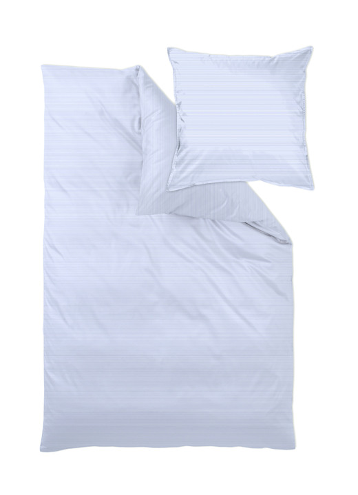 Bettwäschegarnituren - Bettwäsche-Garnitur in bügelleichter Qualität, in Größe 120 (Kissenbezug, 80/ 80 cm) bis 215 (Deckenbezug, 155/220 cm), in Farbe WEISS Ansicht 6