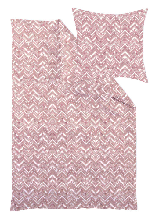 Bettwäschegarnituren - Bettwäsche-Garnitur in bügelleichter Qualität, in Größe 120 (Kissenbezug, 80/ 80 cm) bis 215 (Deckenbezug, 155/220 cm), in Farbe GRAU Ansicht 12