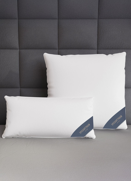 Bettwaren - Hochwertige Kissenserie von Spessarttraum, in Größe 120 (80/ 80 cm) bis 121 (40/ 80 cm), in Farbe WEISS, in Ausführung Kissen Ansicht 2