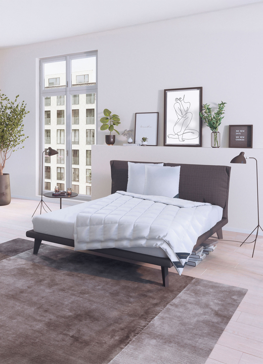 Bettwaren - Hochwertige Daunendecken-Serie von Spessarttraum, in Größe 103 (Decke 135/200 cm) bis 403 (Sparset, 4-teilig, mit gratis Frottier-Katze), in Farbe WEISS, in Ausführung Leicht Ansicht 6