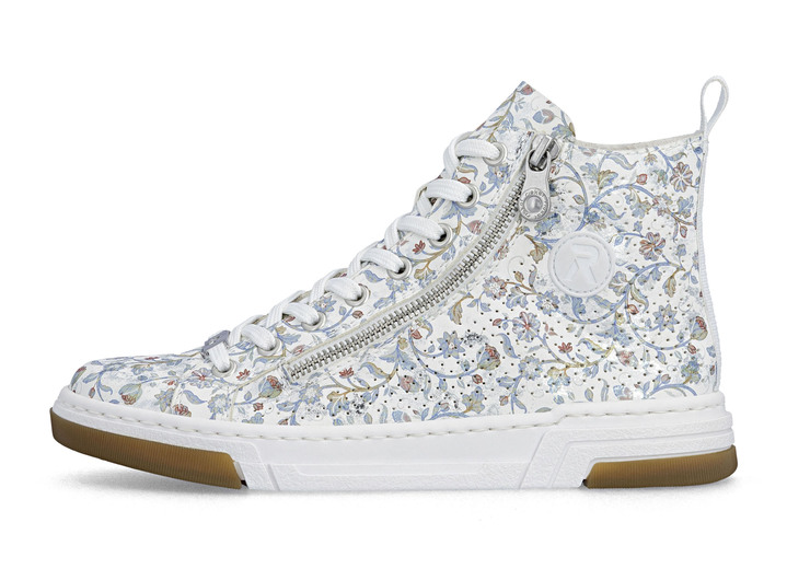 Stiefel & Stiefeletten - Rieker, modische Damen-Boots, Weite G, mit herausnehmbarem Fußbett, in Größe 036 bis 042, in Farbe WEISS-BUNT Ansicht 5