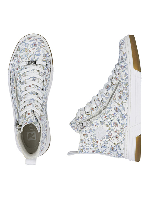 Stiefel & Stiefeletten - Rieker, modische Damen-Boots, Weite G, mit herausnehmbarem Fußbett, in Größe 036 bis 042, in Farbe WEISS-BUNT Ansicht 10