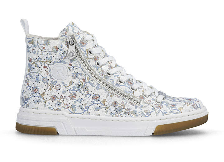 Stiefel & Stiefeletten - Rieker, modische Damen-Boots, Weite G, mit herausnehmbarem Fußbett, in Größe 036 bis 042, in Farbe WEISS-BUNT Ansicht 6