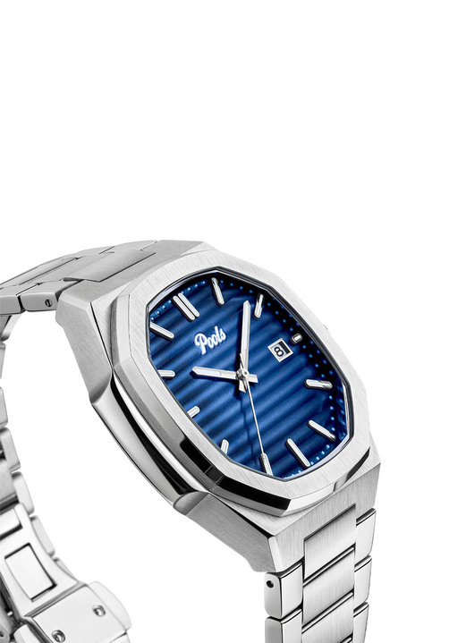 Quartzuhren - Quartz-Herrenuhr aus Edelstahl, in Farbe  Ansicht 6