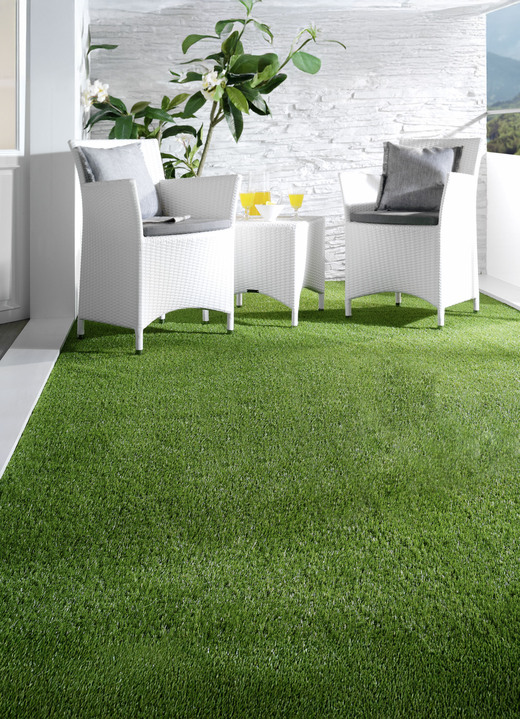 Modern - Hochwertiger Kunstrasen-Teppich Modern - Hochwertiger Kunstrasen-Teppich, in Farbe GRÜN