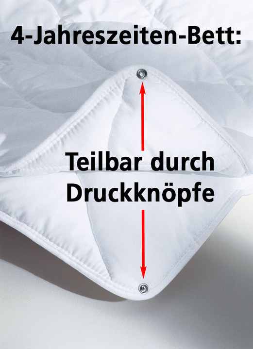 Bettwaren - Bettwarenprogramm von f.a.n. mit aktiver Temperaturregulierung, in Größe 103 (Decke, 135/200 cm) bis 121 (Kissen, 40/80 cm), in Farbe WEISS, in Ausführung Kissen Ansicht 6