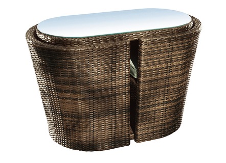 Garten - Hartman Balkon-Möbel, 3-teilig, in Farbe BRAUN – Farbe BRAUN – Ansicht 