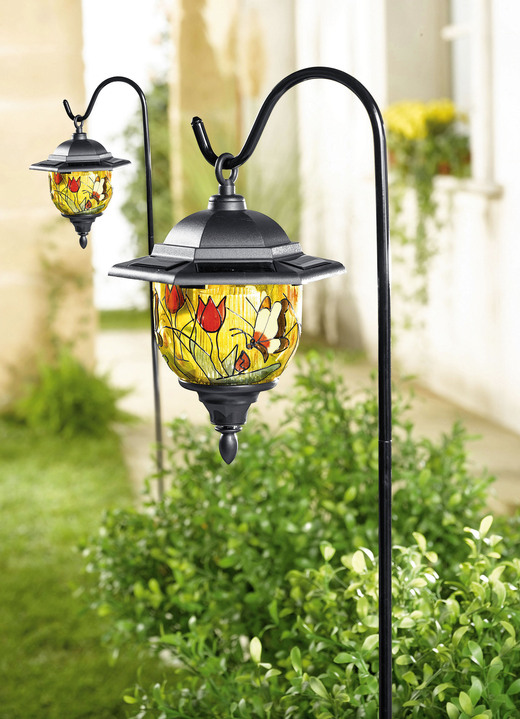 - Tiffany-Solarleuchten, 2er-Set, in Farbe SCHWARZ