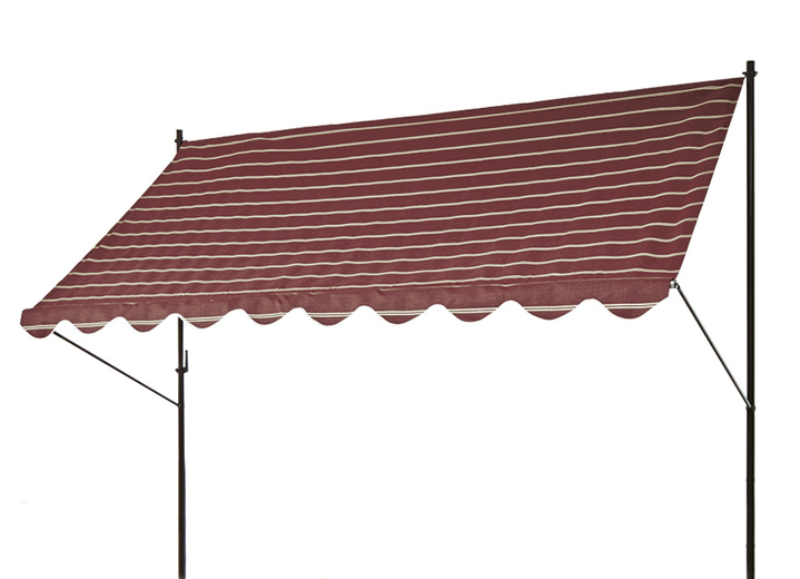 Sonnenschutz - Klemm-Markise mit innenliegendem Kettenantrieb, in Größe 150 (Breite 150 cm) bis 400 (Breite 400 cm), in Farbe BEERE Ansicht 1
