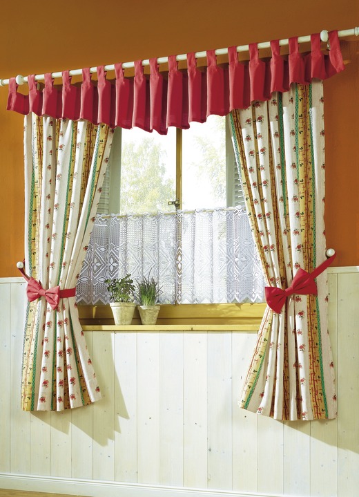 Kurzgardinen - Dekorative Schleifen-Raffhalter, 2er-Pack, in Farbe TERRA Ansicht 6