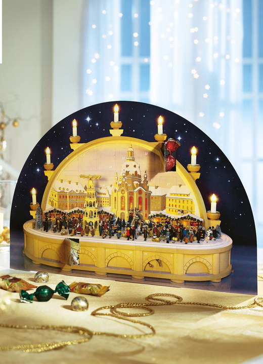 - Adventskalender Schwibbogen, in Farbe