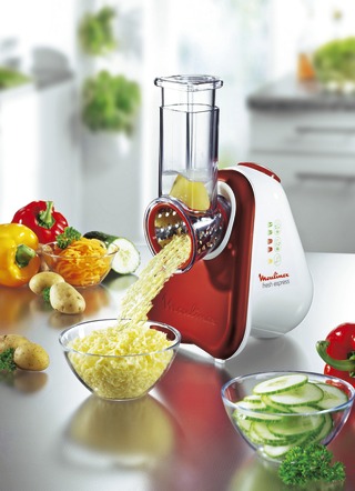 Küchengeräte - Moulinex Multireibe, in Farbe ROT-WEISS – Farbe ROT-WEISS – Ansicht 