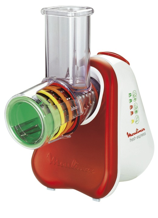 Küchengeräte - Moulinex Multireibe, in Farbe ROT-WEISS Ansicht 3