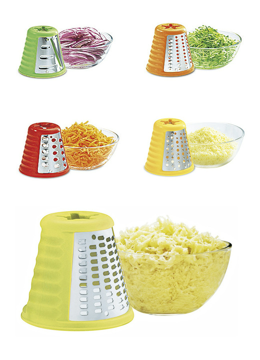 Küchengeräte - Moulinex Multireibe, in Farbe ROT-WEIß Ansicht 1