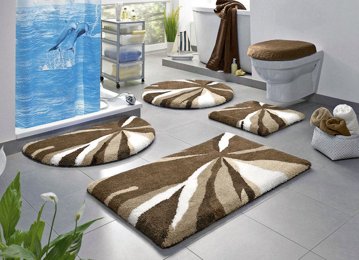 Badgarnituren - Badgarnitur in super weicher und angenehmer Qualität, in Größe 100 (Vorleger halbrund, 50/ 80 cm) bis 112 (WC-Deckelbezug, 47/ 50 cm), in Farbe GRÜN Ansicht 6