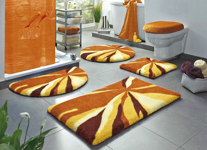 Badgarnituren - Badgarnitur in super weicher und angenehmer Qualität, in Größe 100 (Vorleger halbrund, 50/ 80 cm) bis 112 (WC-Deckelbezug, 47/ 50 cm), in Farbe GRÜN Ansicht 4