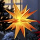 Außendekorationen - Beleuchteter Weihnachtsstern mit Timer, in Farbe GELB