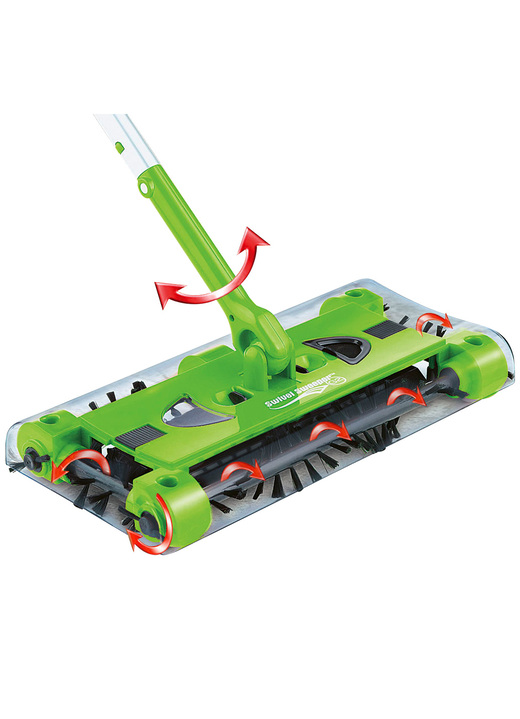 Reinigungsgeräte - Swivel Sweeper Akku-Besen mit Lithium-Ionen-Akku, in Farbe GRÜN Ansicht 3