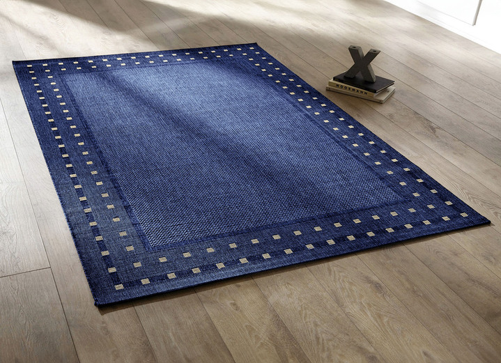 Klassisch - Strapazierfähige Brücken und Teppiche, in Größe 112 (Brücke, 60x110 cm) bis 288 (Teppich, 240x340 cm), in Farbe BLAU Ansicht 1