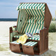 Gartenmöbel - Maritimer Strandkorb, in Farbe BLAU-WEISS