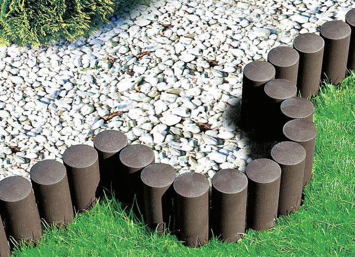 Gartenpflege - Beetbegrenzung aus frostsicherem Polypropylen, in Farbe TERRA Ansicht 4