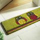 Fußmatten - Fußmatte Eulen mit rutschhemmend beschichteter Vinyl-Rückseite, in Größe 105 (40x60 cm) bis 110 (26x75 cm), in Farbe BUNT