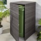 Garten - Mülltonnenschrank aus witterungsbeständigem Kunststoffgeflecht, in Farbe BRAUN, in Ausführung klein – Farbe ANTHRAZIT – Ansicht 2