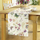 Tischdecken - Frühlingshaft bedruckte Tisch- und Raumdekoration, in Größe 146 (Läufer, 40x140 cm) bis 450 (Stuhlkissen, 42x 42 cm), in Farbe CREMÉ/BUNT
