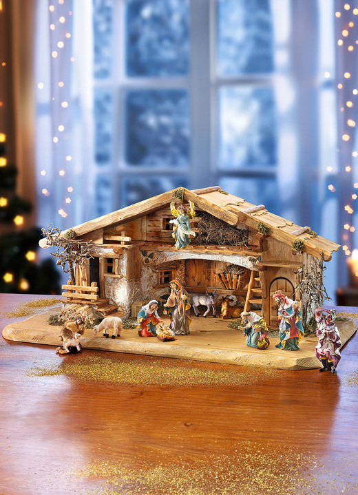 Weihnachtliche Dekorationen - Krippen-Serie Lindau, in Farbe BUNT, in Ausführung Krippenfiguren-Set, 12-teilig Ansicht 2