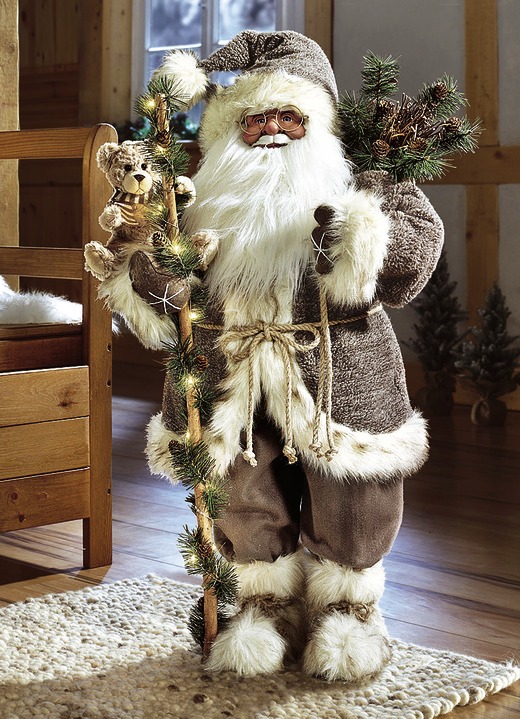 Weihnachtsmann Mit Beleuchtung Weihnachtliche Dekorationen Bader