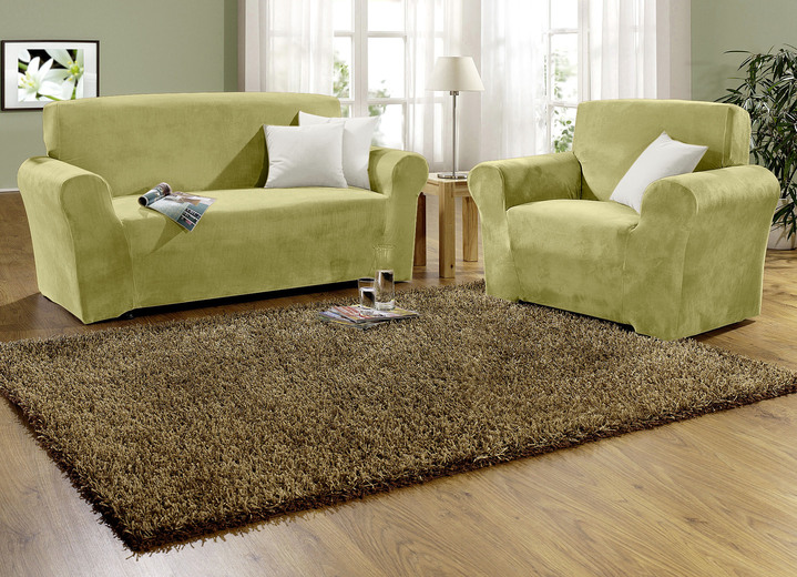 Sessel- & Sofaüberwürfe - Stretchbezüge mit Fleckschutz Ansicht 19 Sessel- & Sofaüberwürfe - Stretchbezüge mit Fleckschutz, in Größe 101 (Sesselbezug) bis 905 (Kissenbezug, 40x40 cm), in Farbe CAMEL Ansicht 19