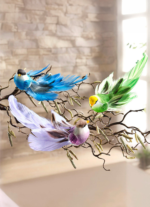 Wohnaccessoires - Deko-Vögel, 3er-Set, in Farbe  Ansicht 1