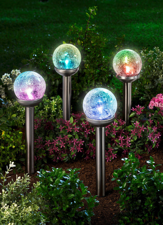 Garten - Regenbogenleuchten, 4er-Set, in Farbe SILBER
