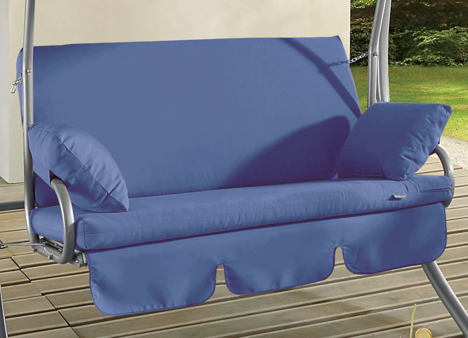 Kissen, Polster & Auflagen - Ersatzauflagen zu Hollywood-Schaukeln, in Farbe BLAU, in Ausführung Ersatzauflage zu Single-Schaukel Ansicht 5