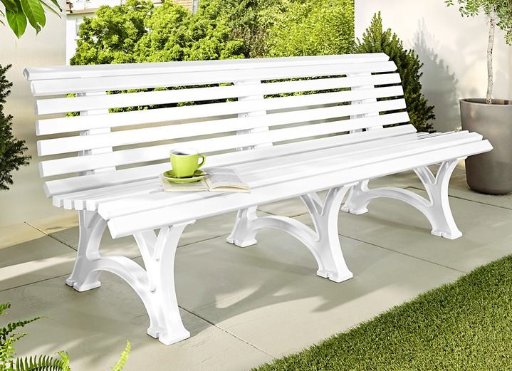 Gartenbank aus hochwertigem Kunststoff Gartenmöbel BADER