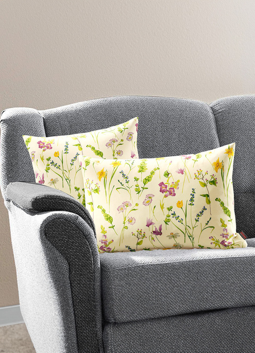 Dekokissen & Hüllen - Kissenbezüge mit Reißverschluss, in Größe 105 (40x40 cm) bis 110 (50x50 cm), in Farbe BUNT Ansicht 2