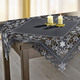 Tischdecken - Wunderhübsch bestickte Tischdekoration – Farbe ANTHRAZIT – Ansicht 4 Tischdecken - Wunderhübsch bestickte Tischdekoration, in Größe 130 (Stern, 2er-Set, ø 30 cm) bis 190 (Tischdecke, 85x85 cm), in Farbe ROT – Farbe ANTHRAZIT – Ansicht 4